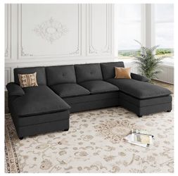 Shintenchi 110" Sectional Couch for Living Room