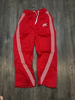 Red Baggy Sweat Pants