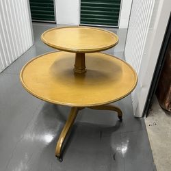 Antique 2 tier Dumbwaiter Table