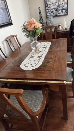 The table and chairs vintage