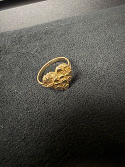 Gold nugget ring