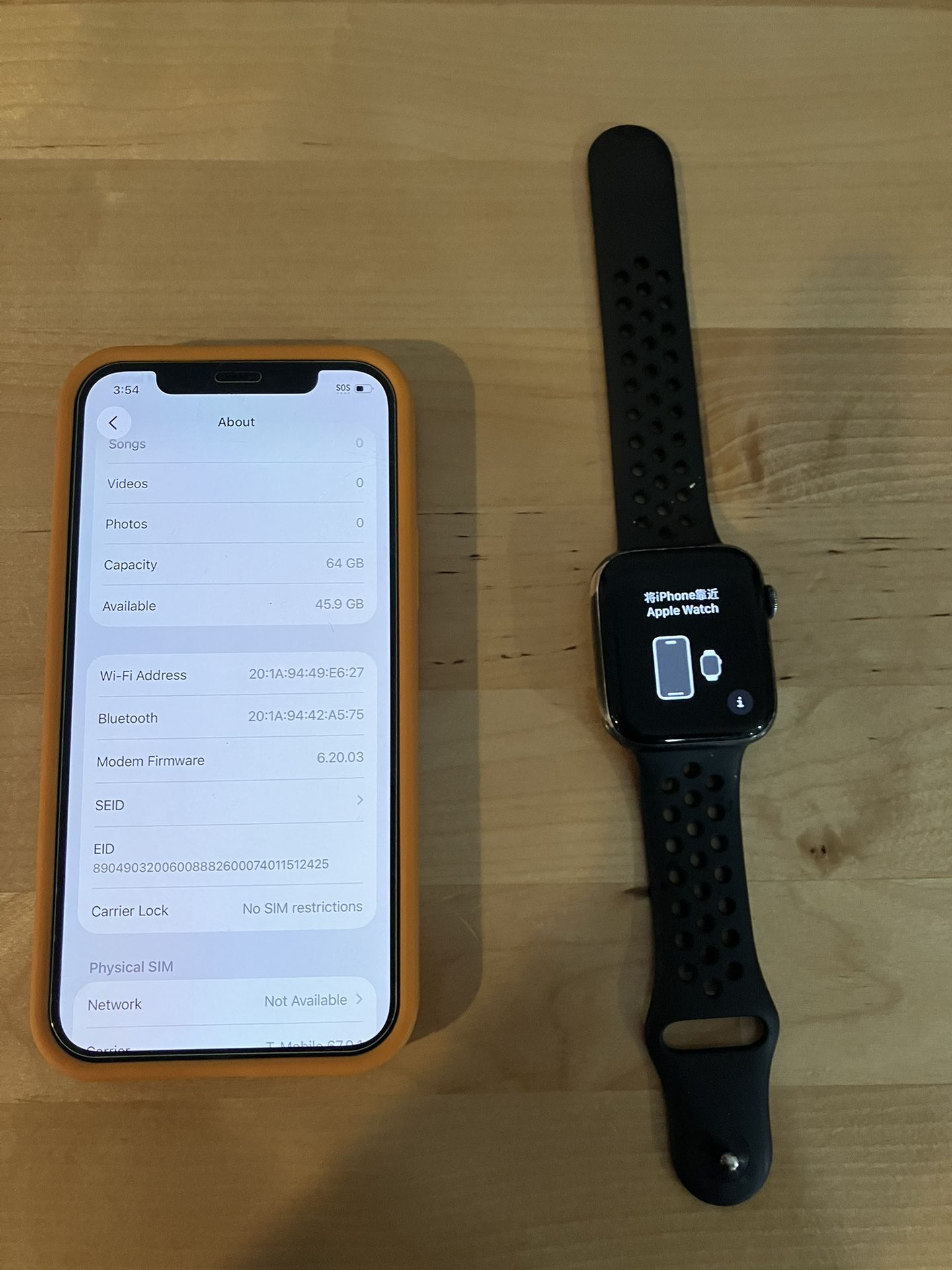 Unlocked IPhone 12 64GB & Apple Watch SE Bundle