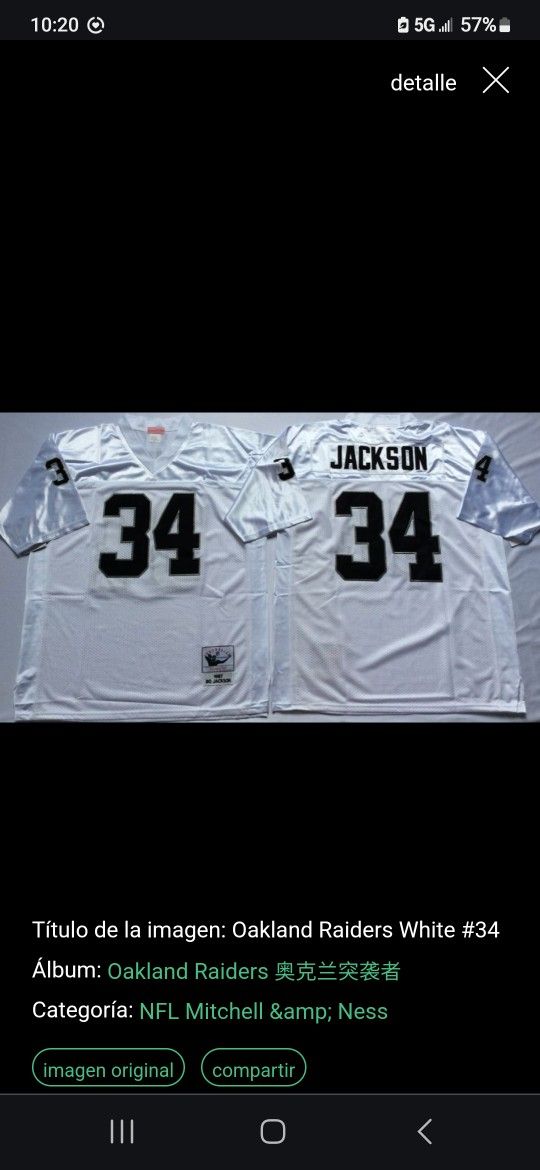 Raiders Bo Jackson Throwback Jersey 