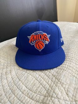 New Era New York Knicks NBA Basketball Blue Fitted Cap Hat Size 7 1/2