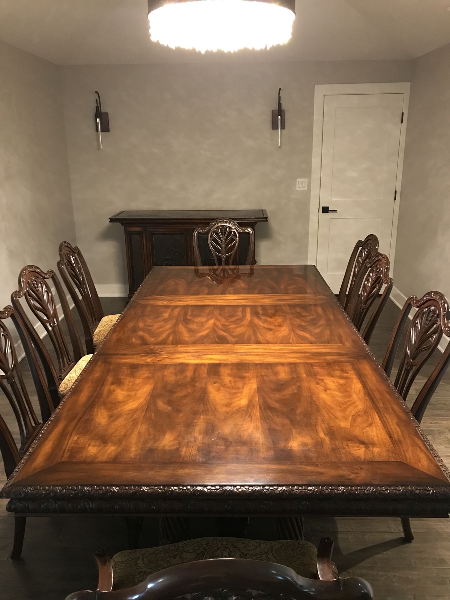 Drexel Heritage Portraits Collection Dining Room Table W 10 Chairs 2 Captains And 2 30 Leaf Ext For Sale In Northbrook Il Offerup