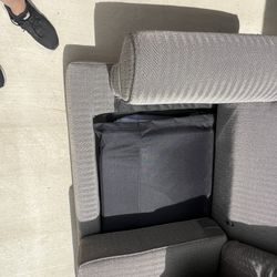 Dark grey Pull Out Day Mattress Sofa