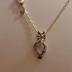 Pandora Authentic Brand New Sterling Silver Game Of Thrones Red Eyes Dragon 17.8 Adjustable Link Necklace 4  Available 