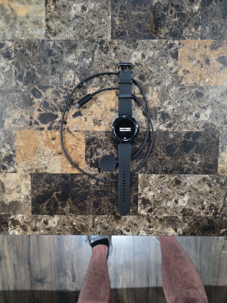 Samsung Classic Watch 4 Stainless Steel- $100