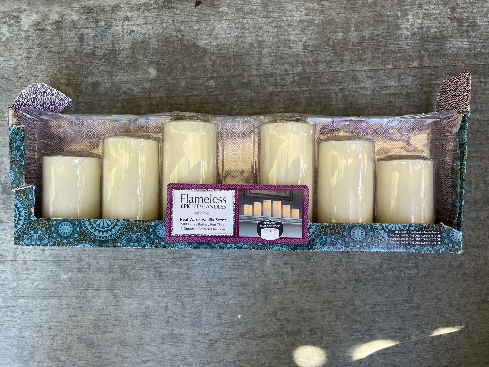 Flameless candles - 5 Full Sets - 30 Candles Total