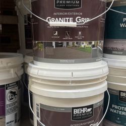 Behr Premium Granite Grip #650 Gray 5 Gallon Interior/Exterior Concrete Floor Coating