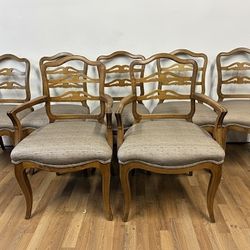 🪑 Elegant Set of 7 French Provincial Dining Chairs 🇫🇷