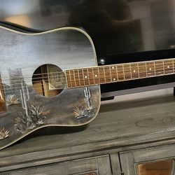 Ibanez Acoustic Guitar-Hand Painted By Local Artist!