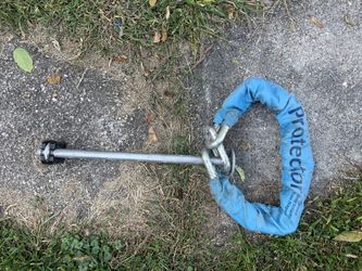 High security motorcycle lock and chain