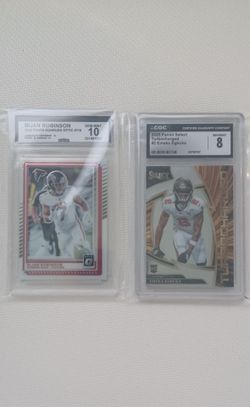 JOSH ALLEN INSERT & JAYDON BLUE RC GRADED CARDS