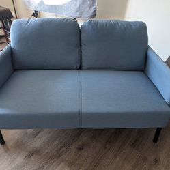 Ikea GLOSTAD Loveseat, denim/medium blue

