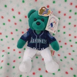 Seattle Mariners Team ML Bear Authentic 8" Plush Beanies Baseball MLB Fan