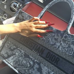 Blue Christian Dior Handbag 