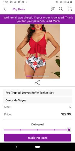 Bathing suit, size L, new with tags
