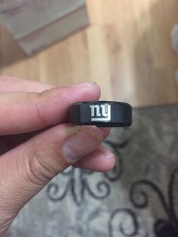 New York Giants Football Black Ring