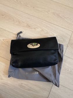 Mulberry black clutch