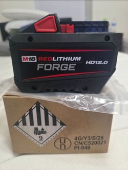 Milwaukee m18 battery 12. 0  forge