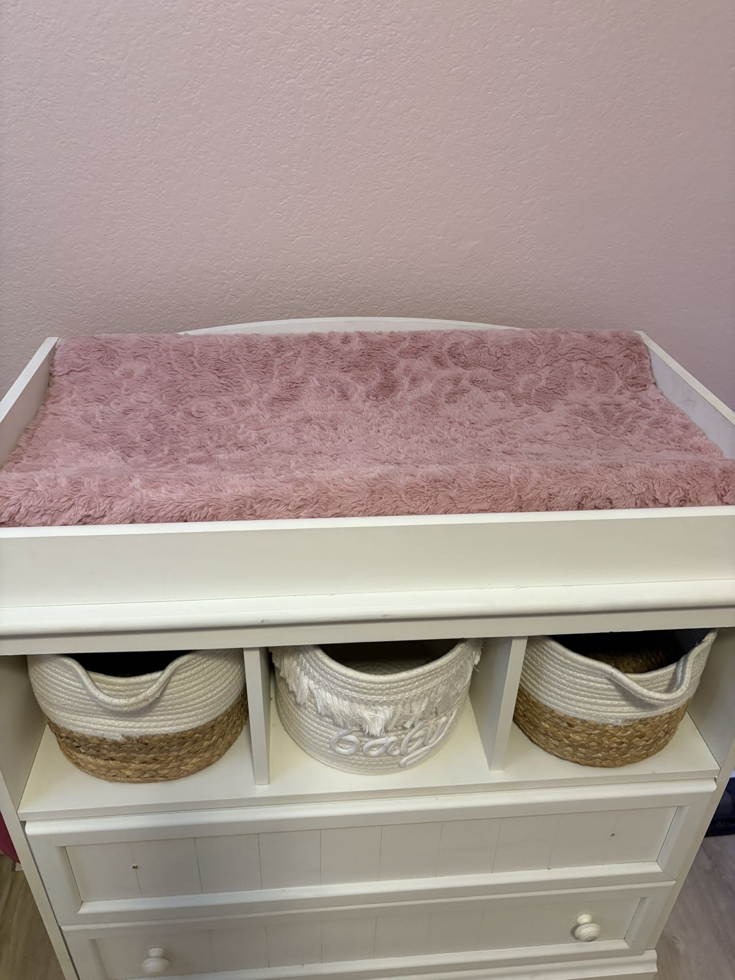 Changing Table Nursery Dresser White