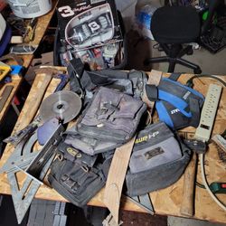 Framing Tool Bags And Hammers Squares