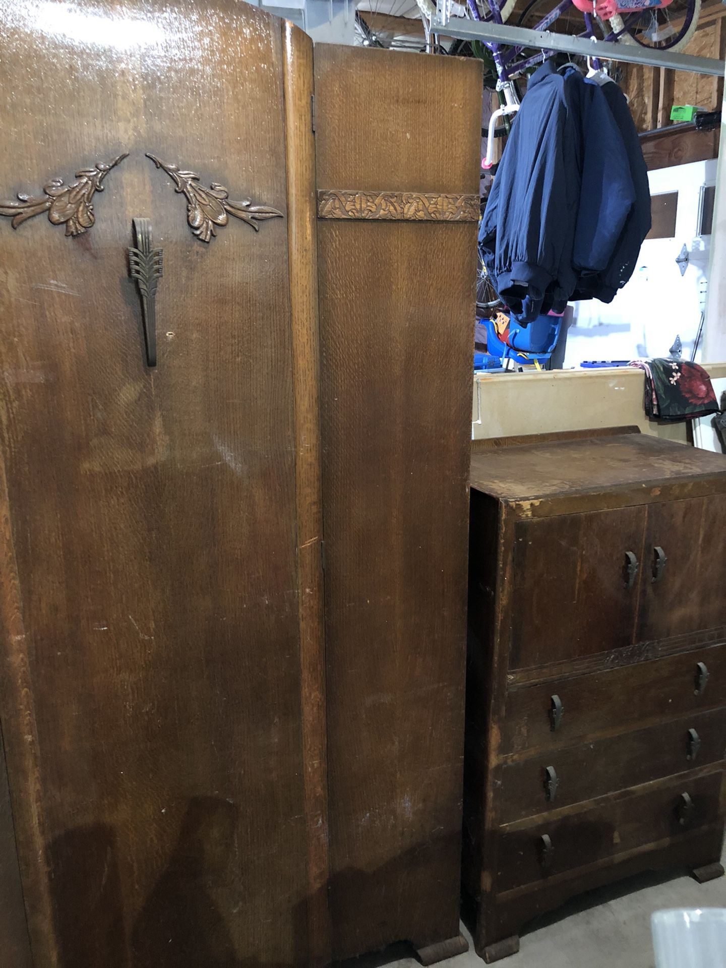 Old Armoire and Hutch