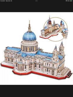 3D Puzzle - Large Saint Paul's Cathedral 3D Puzzles for Adults - Half-Opening...