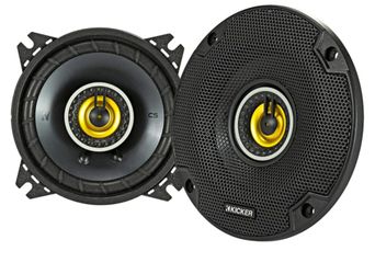 KICKER 46CSC44 CS-Series CSC4 4-Inch (100mm) Coaxial Speakers, 4-Ohm (Pair)