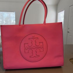 Pink Leather Tory Burch Purse barely used