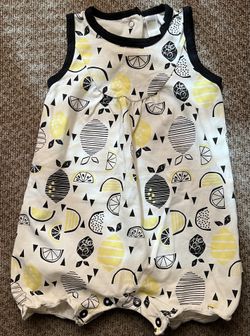 Baby Girl Lemon Romper