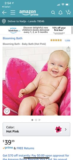 Baby bath hot pink