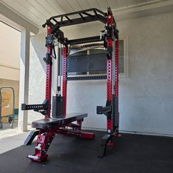 Vesta Pro Series 2in1 Squat Rack | Functional Trainer | 400lb Weight Stack | Commercial Grade | Gym Equipment | FREE DELIVERY🚚 🔴