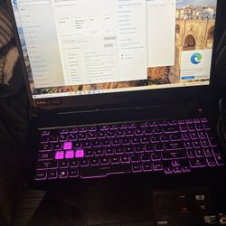 Asus Tuf 17 Inch With Ryzen 5 3.0 GHz 8gb Of Ram 500gb SSD With Nvidia Gtx 1650 4gb