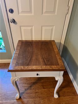 Baker Furniture Burl Wood end table