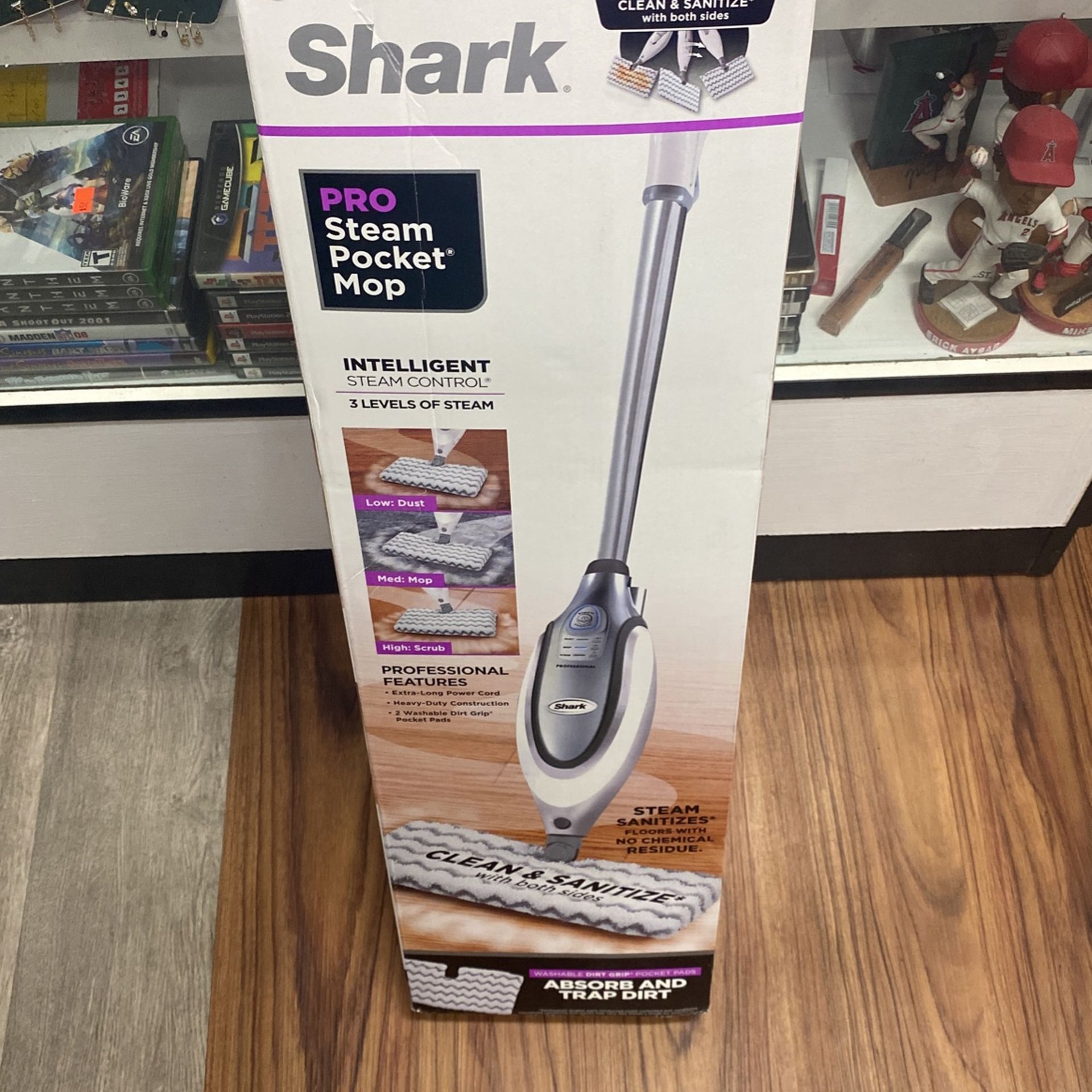 NEW Shark Professional Steam Pocket Mop (S3601)
