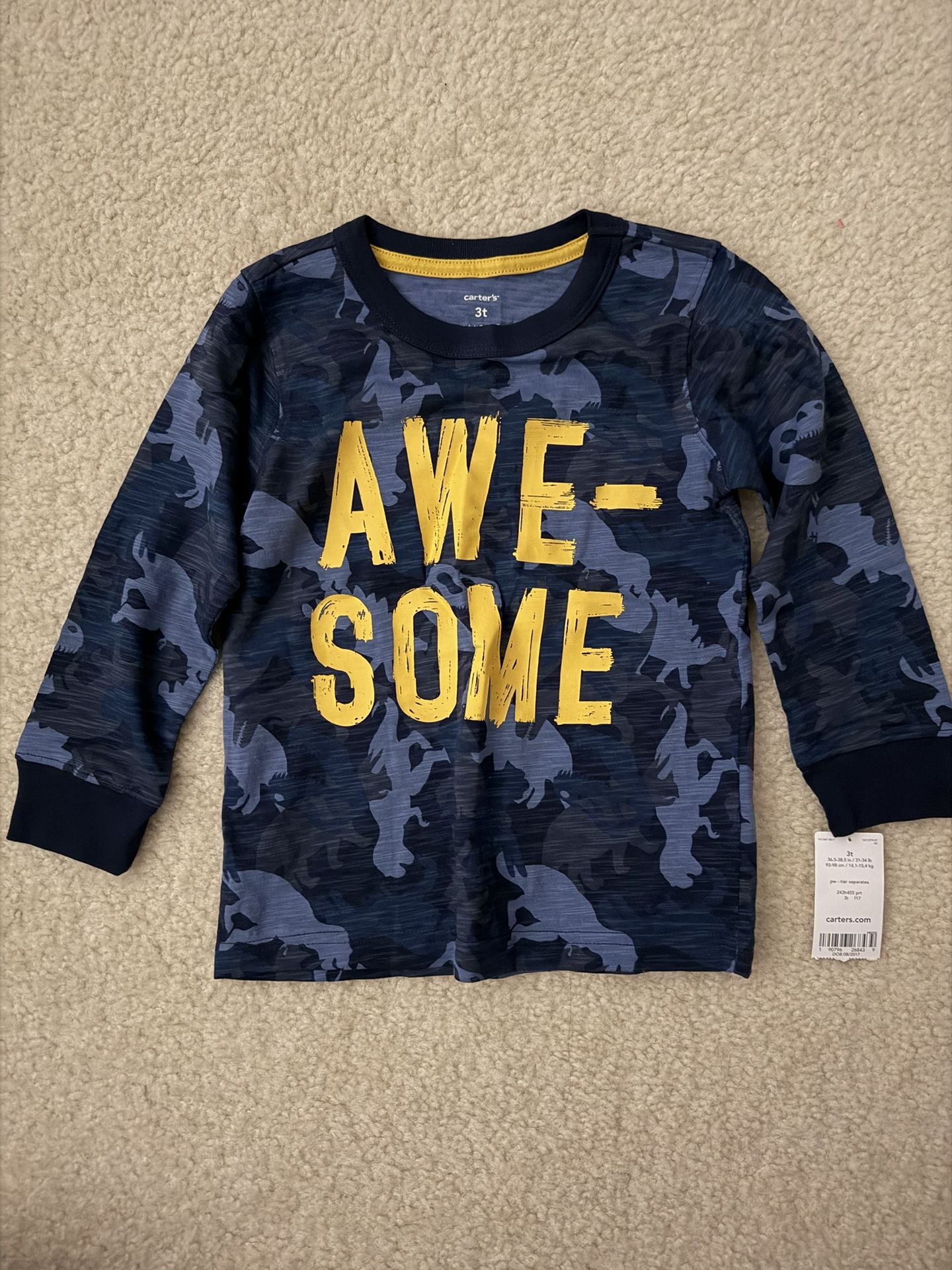 Carters Boys Long Sleeve Shirt - New