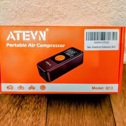 Tire Inflator Portable Air Compressor - Cordless Air Pump for Car Tires with 80W