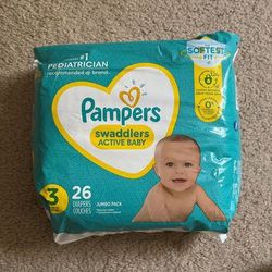 Pampers swaddler size 2 & 3