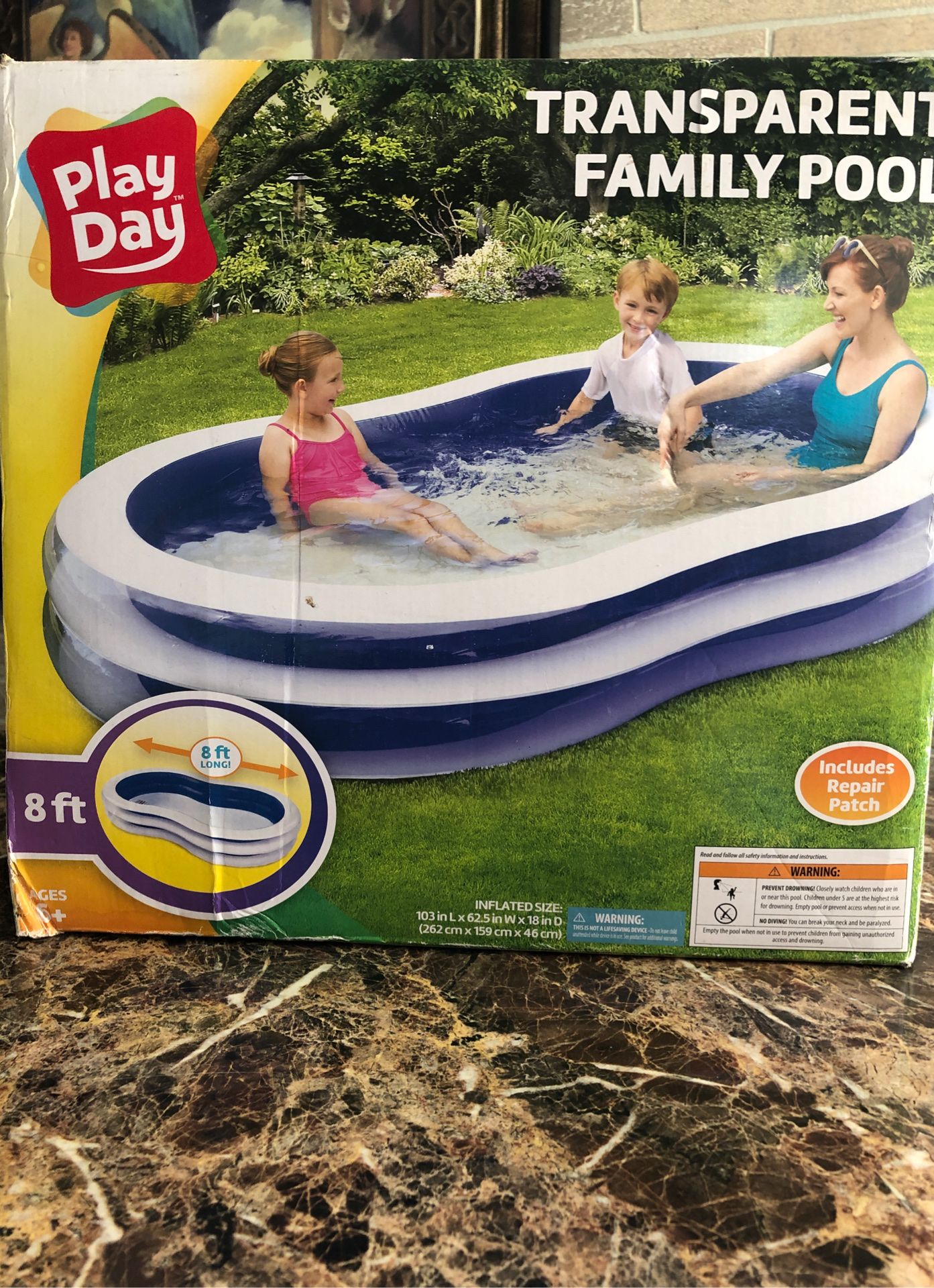 Transparent family pool