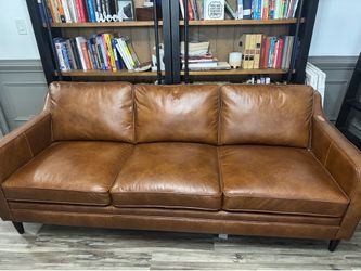 Real leather sofa