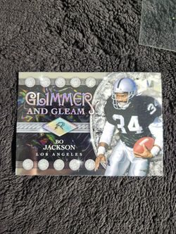 2024 Topps Resurgence Hof Bo Jackson Glimmer And Gleam Insert Football Card 