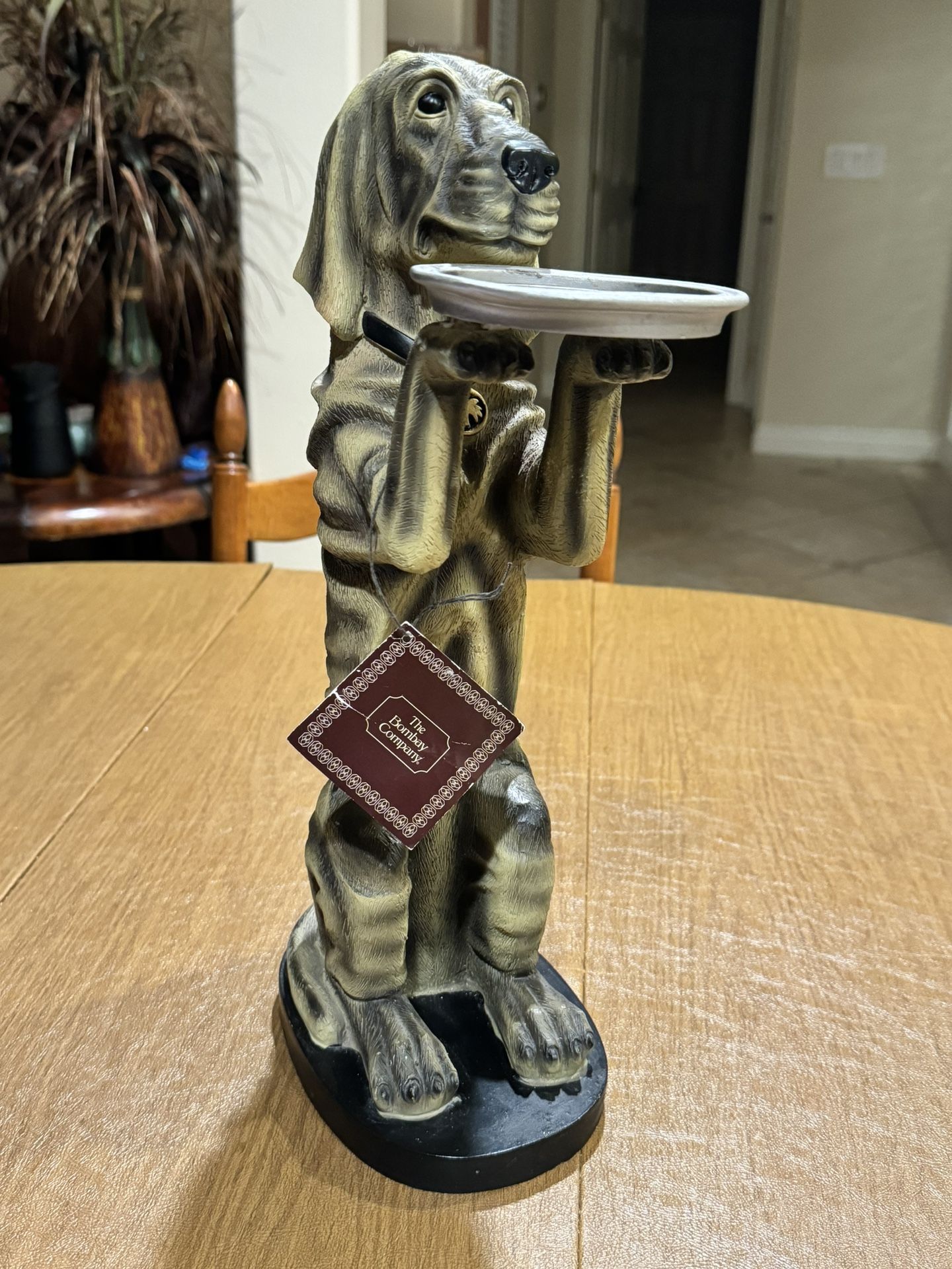 Hound Holding Tray 16 Inch Bombay Company Hawthorne Edition With Original Tags