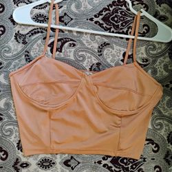 Peach Crop Top 
