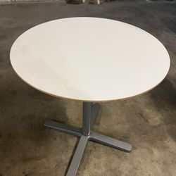 White Round Bistro Table 