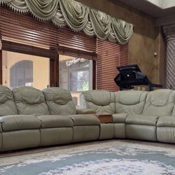 Lazboy Sectional Leather Sofa