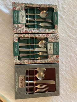 Vintage New in Box Silverware - service for 16