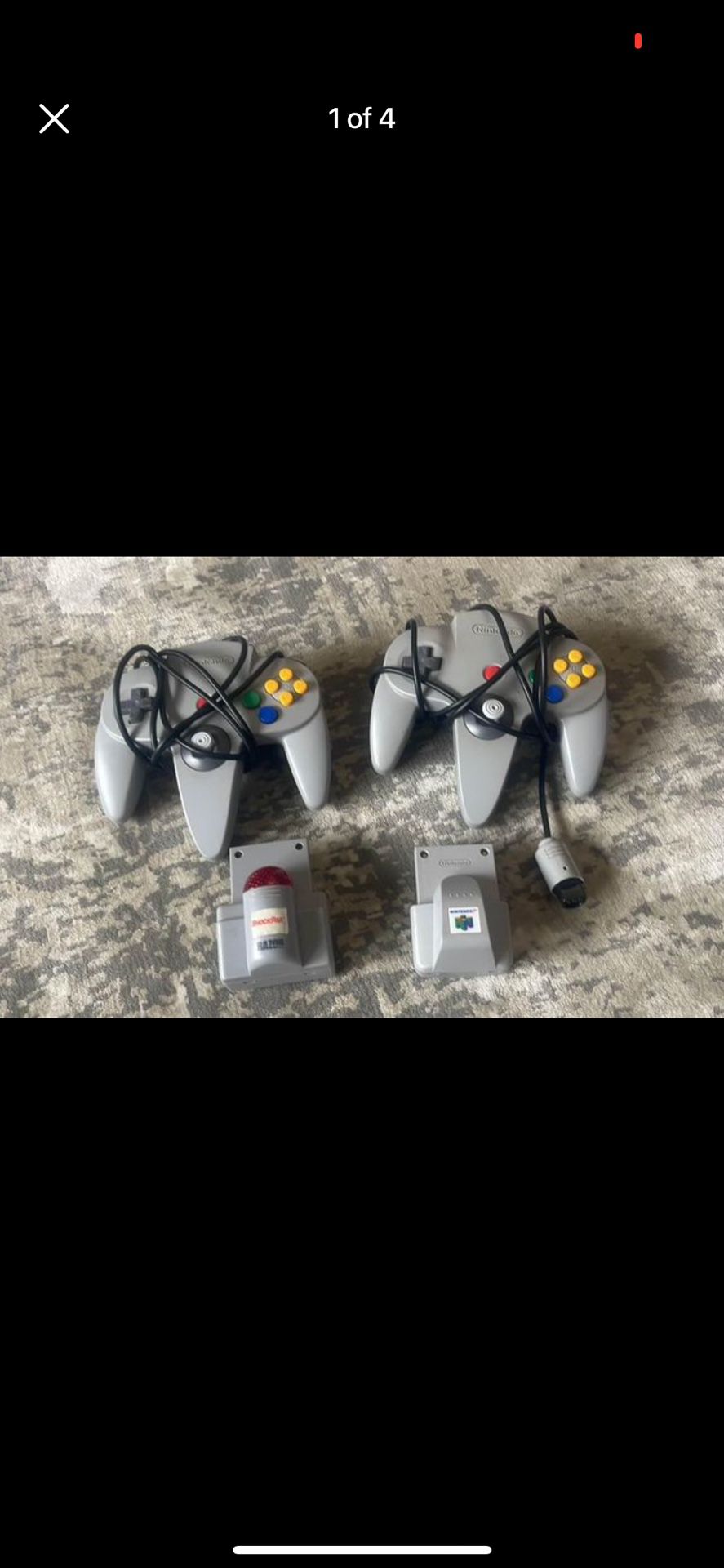 Nintendo 64 Gray Controllers With Adapters, $40 Each Or Both For $70