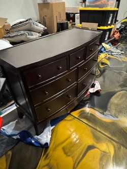 Dark Wood Dressers (Set of 2) – $150